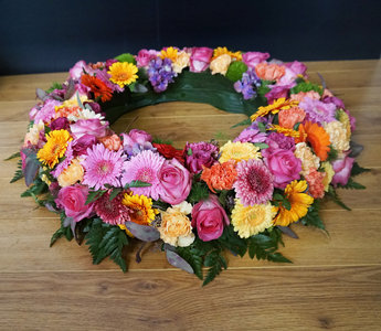 7.04 Rouwkrans, kleurrijk